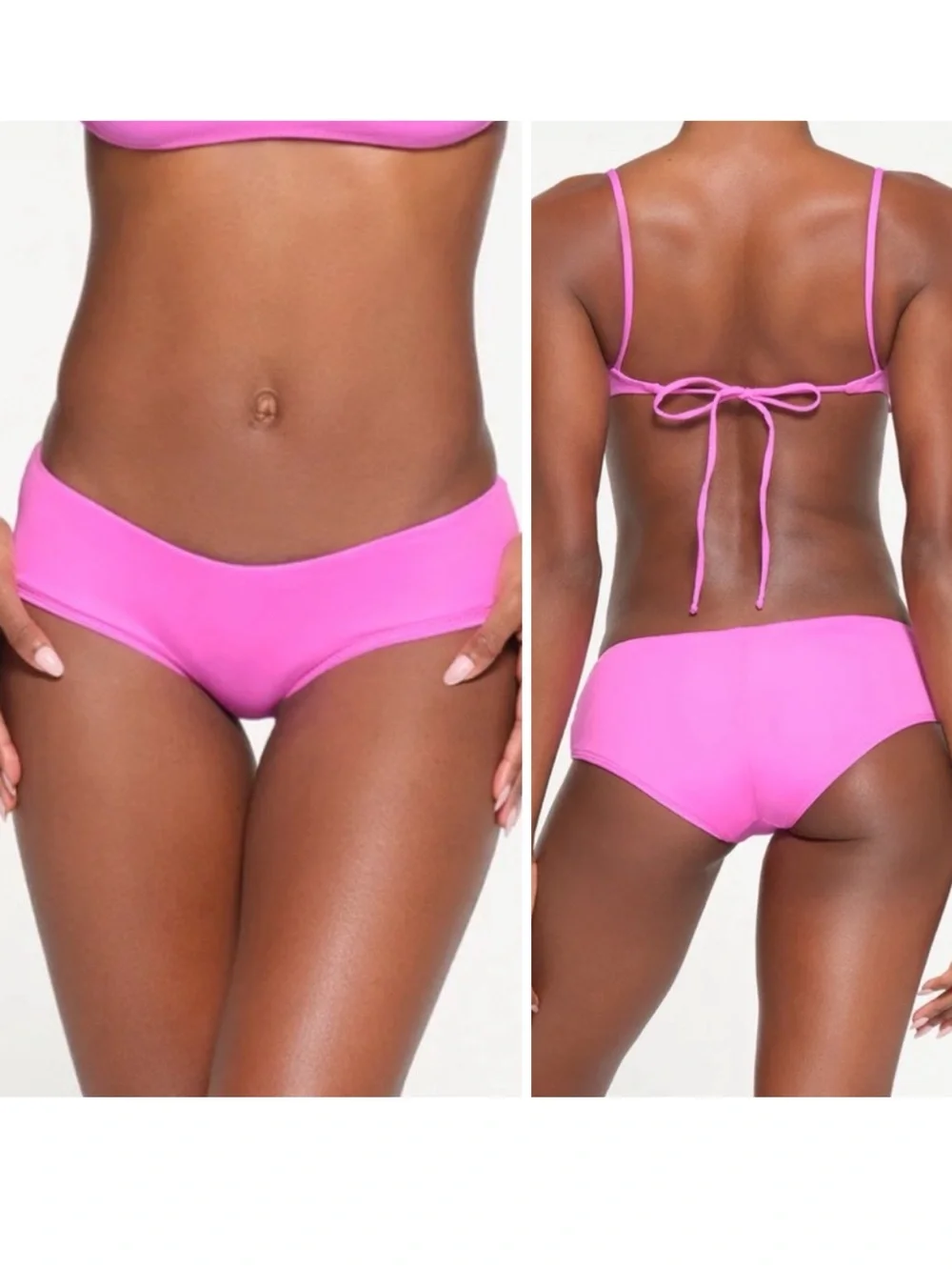 New Skims Recycled Swim Bikini Bottom Size 3X Neon Orchid